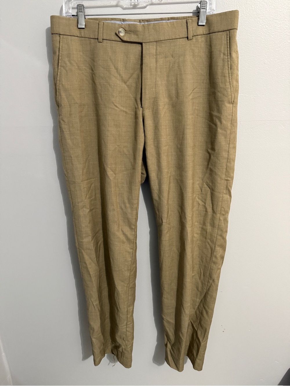 Ballin Pants Mens 35 Tan Super 120s Wool Lighter Weight Versatile Staple